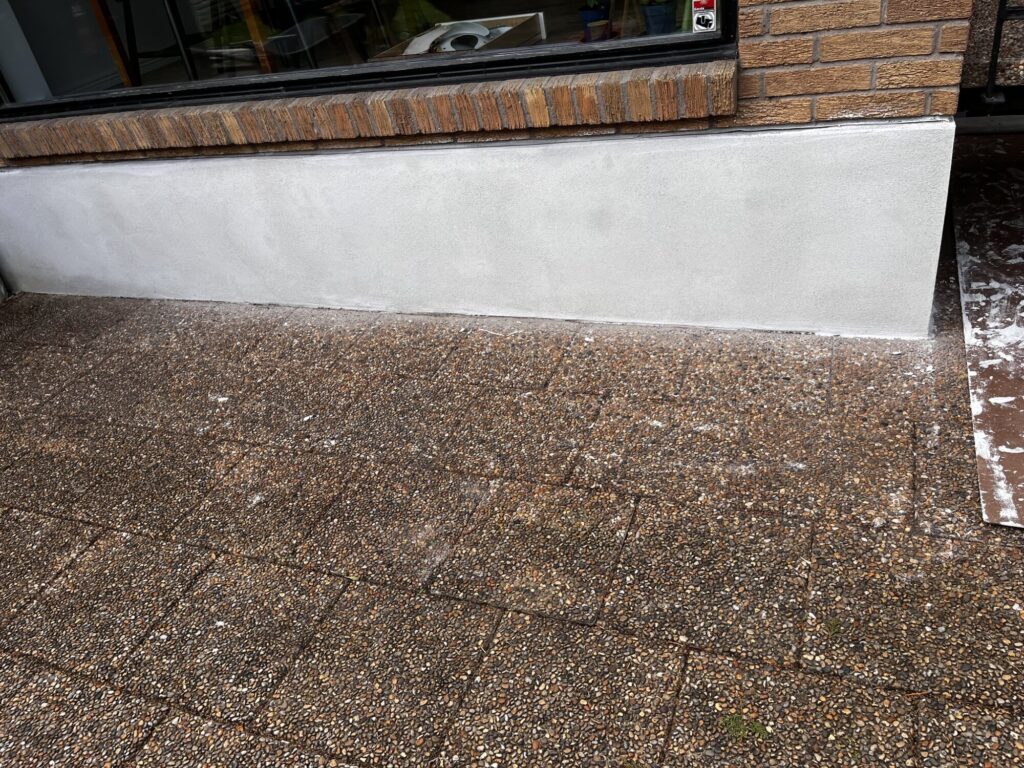 Putsning av husgrund